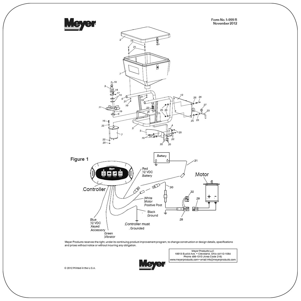Owners Manual Meyer BL240 Mounted Spreader 