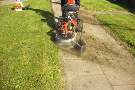 Weedbrush with big tractor