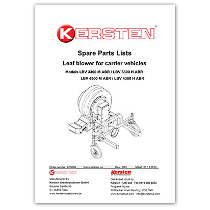 Spare Parts Lists - Blowers-LBV3300-LBV4300 - E000...