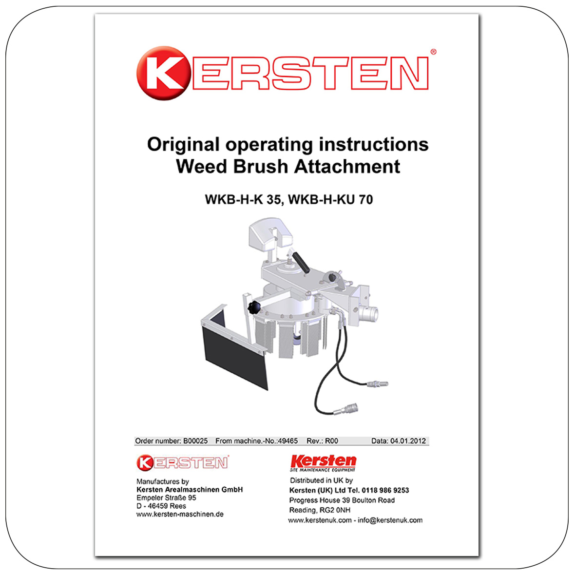 Instruction Manual - Weedbrush WKB-H-K 35, WKB-H-K...