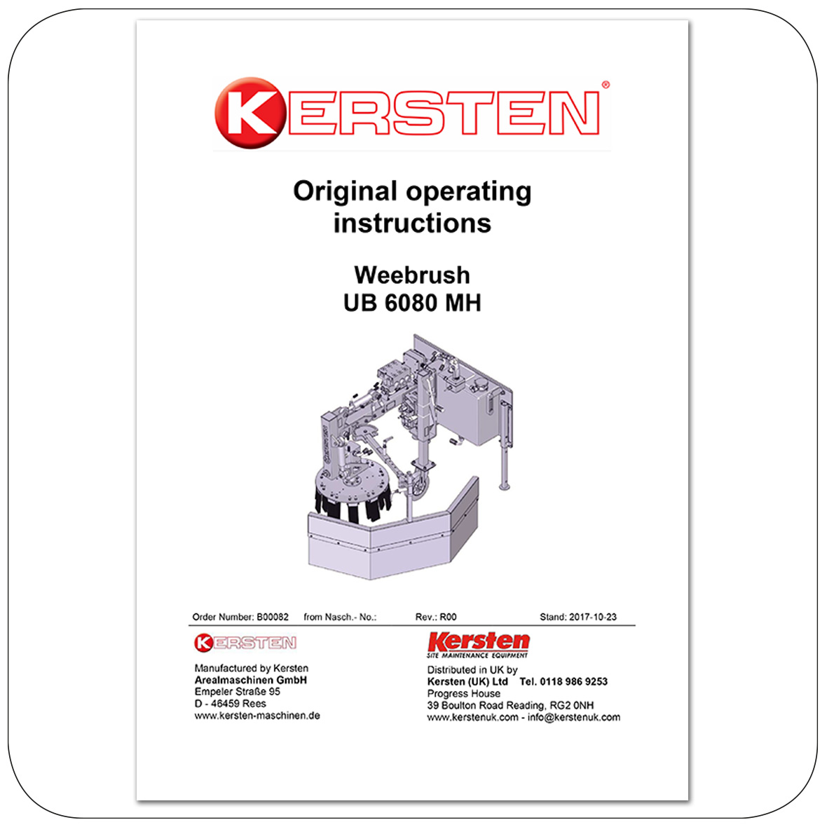 Instruction Manual Weedbrush UB 6080MH - B00082