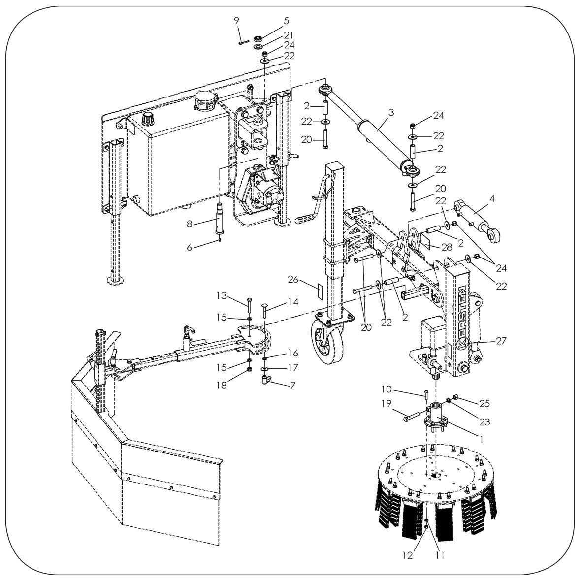 Kersten weedbrush spare parts lists