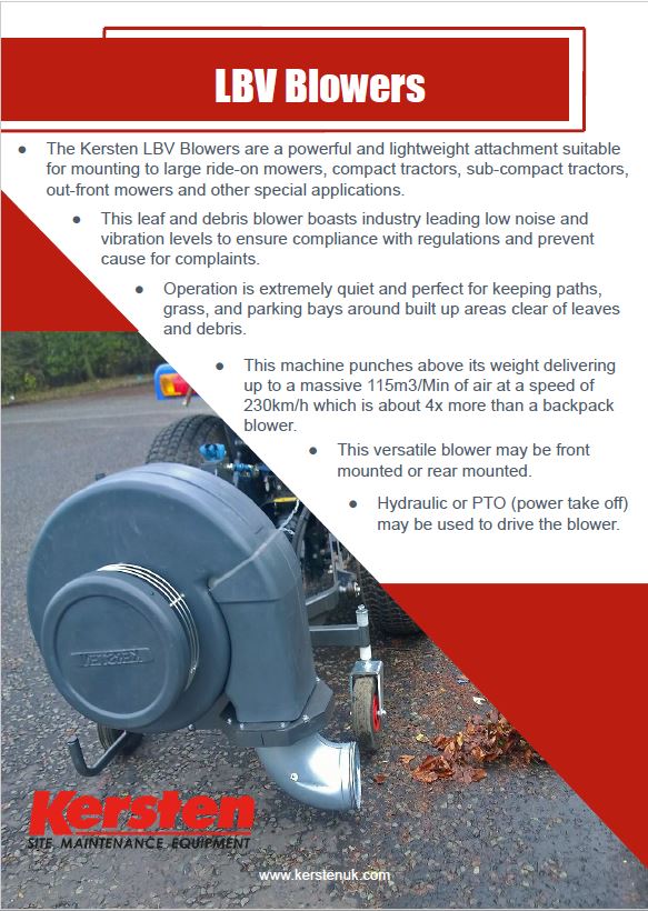 Specification Sheet for LBV Blowers