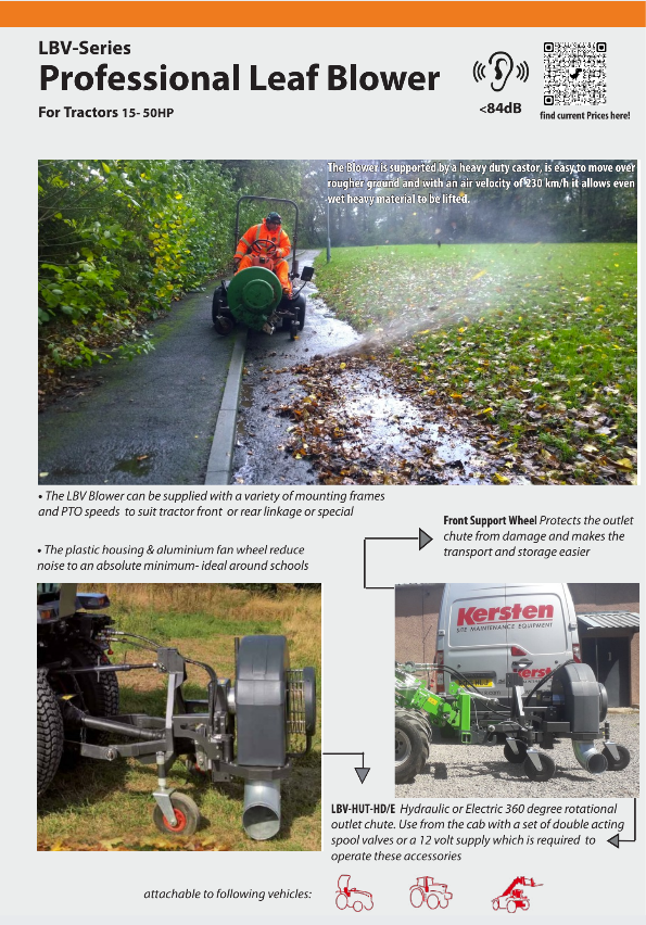 Specification Sheet for LBV Blowers