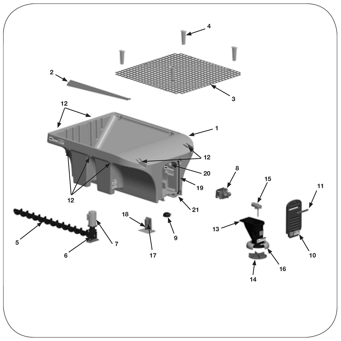 Spare Parts List Crossfire-6ft