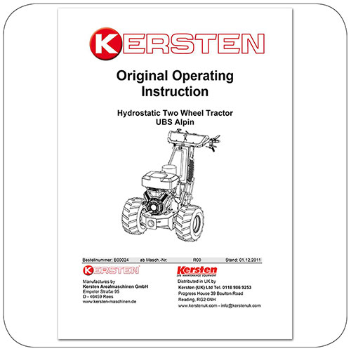 Instruction Manual Kersten UBS Aplin 23 - Power Unit - B00024