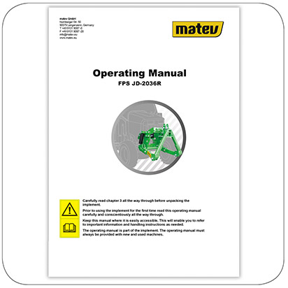 Instruction Manual - Front Linkage Kit for John Deere 2036R